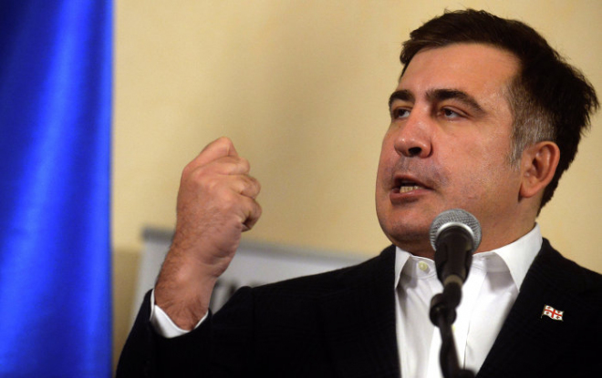  Saakaşvili dünyanın göz qarşısında ölür - Polşa rəsmisi  