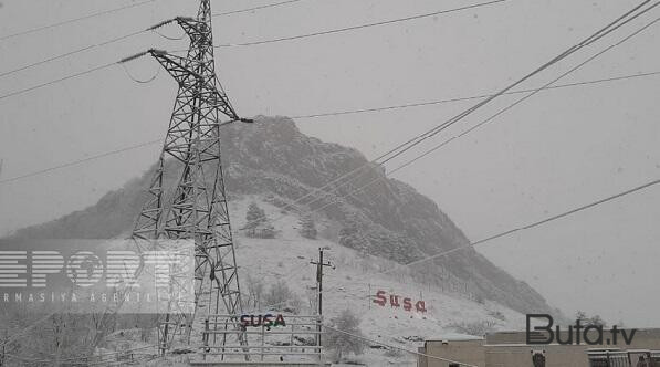 Şuşaya qar yağır - Foto  