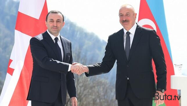  Əliyev Qaribaşvilinin şərəfinə ziyafət verdi  