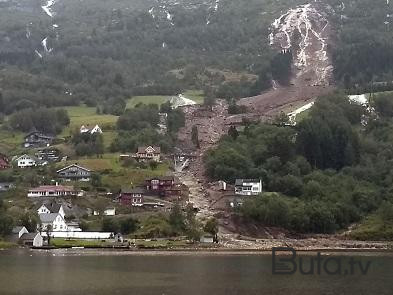  Norveçdə bənd uçdu, şəhərləri su basdı - Video  