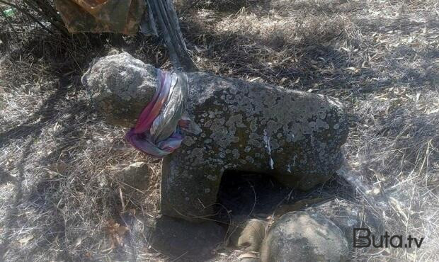  Cəlilabadda XV əsrə aid qoç fıquru tapıldı - Foto  