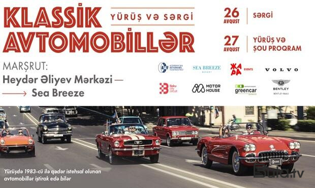  Bakıda klassik avtomobillərin yürüşü keçiriləcək - Foto  