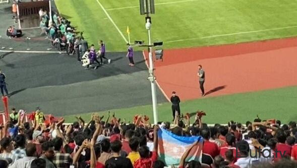  “Səhənd” stadionunda Azərbaycan bayrağı qaldırıldı  