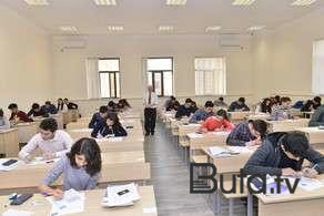  Xaricdə təhsil alanlar imtahan verdilər  