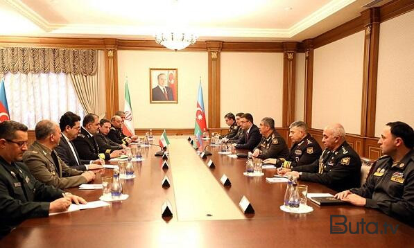  Zakir Həsənov iranlı kontr-admiralla görüşdü  