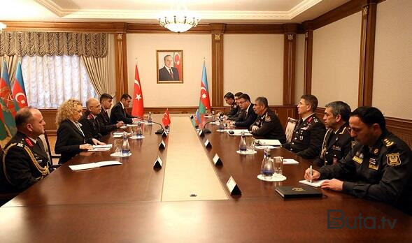  Həsənov və Vəliyev türk generalla görüşdü - Foto  