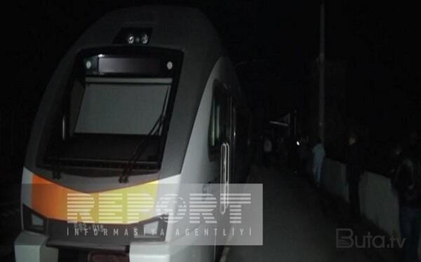  Ağstafa-Bakı sürət qatarı yolda qaldı - Foto  