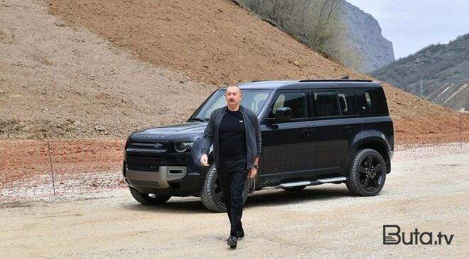  Prezident Şuşada Turşsu qəsəbəsində...  