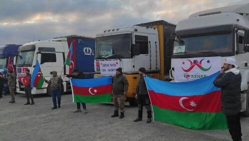  Gəncədən Türkiyəyə daha 11 TIR göndərildi - Foto  