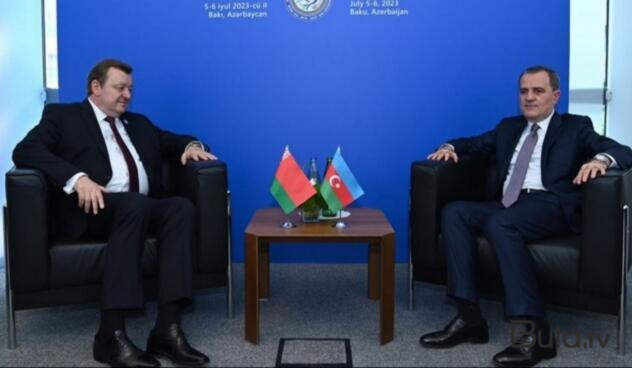  Ceyhun Bayramov belaruslu həmkarı ilə görüşdü  