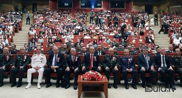  Ərdoğanın iştirak etdiyi tədbirdə 42 hərbçimiz diplom aldı  