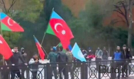  Ermənistana etiraz edən fəallar Xudafərində həbs edildi - Foto  