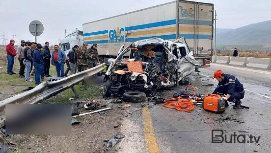  Şabranda ağır qəza: 3 ölü, 2 yaralı  