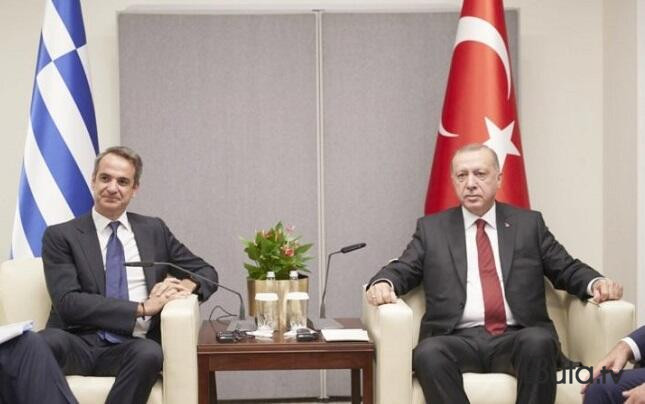  Ərdoğan Mitsotakislə görüşdü  