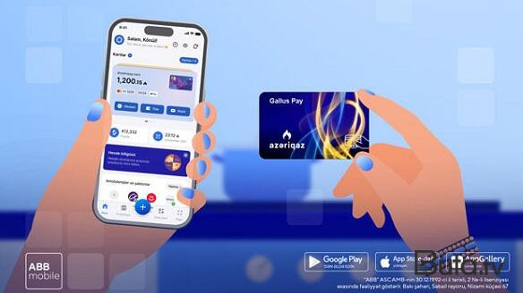  Təmassız Azəriqaz ödənişləri də indi ABB mobile-da  