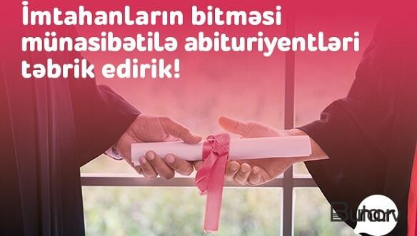  “Nar” imtahanda iştirak edən abituriyentləri təbrik edir  