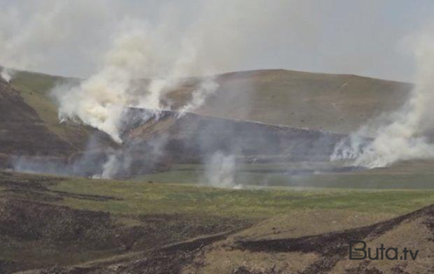  Uzunoba gölünün yaxınlığında yanğın  