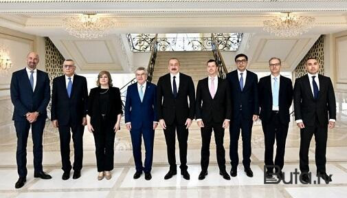  İlham Əliyevə mükafat təqdim olundu - Foto  