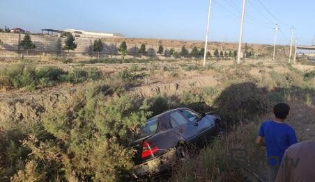  Bakı-Quba yolunda maşın aşdı: yaralı var - Foto  