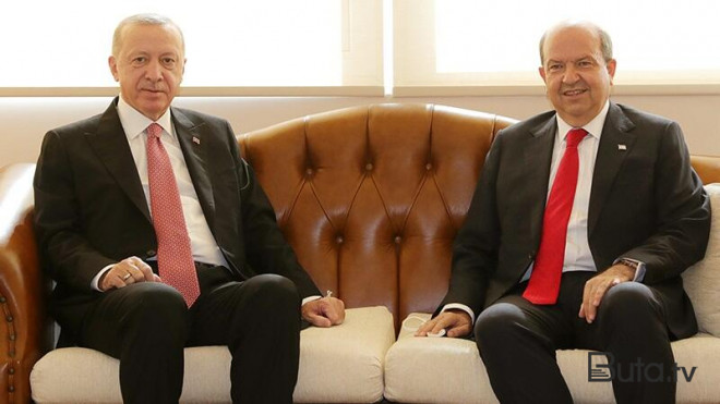  Ərdoğan Şimali Kipr prezidenti ilə görüşdü  