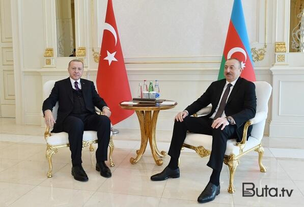  Əliyevlə Ərdoğanın geniş tərkibdə görüşü başladı  