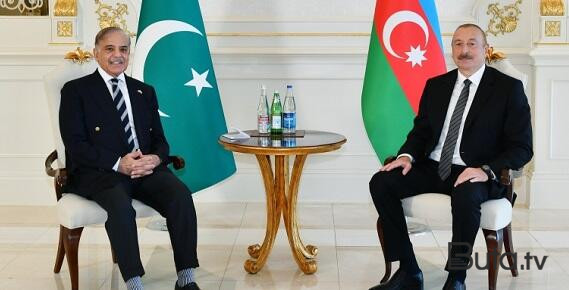  Əliyevlə Şahbaz Şərif arasında maraqlı dialoq - Video  