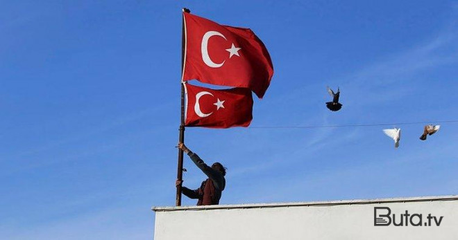  HDP mitinqində şok: Türk bayraqları endirildi - Video  