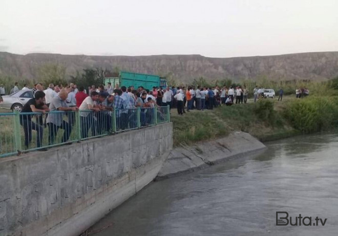 Yevlaxda batan şəxsin axtarışları davam etdirilir - Video  