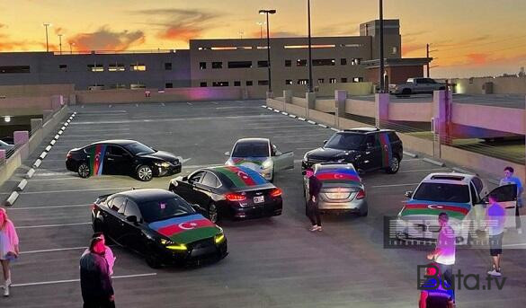  Mayami küçələri Azərbaycan bayraqlarına büründü - Foto  