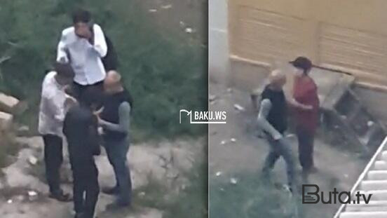  Bakıda orta məktəbin ərazisində şagirdlərə 