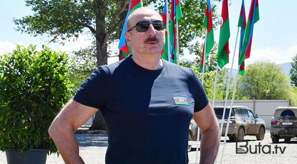  Əliyev Xocavənddə Azərbaycan bayrağını ucaltdı  