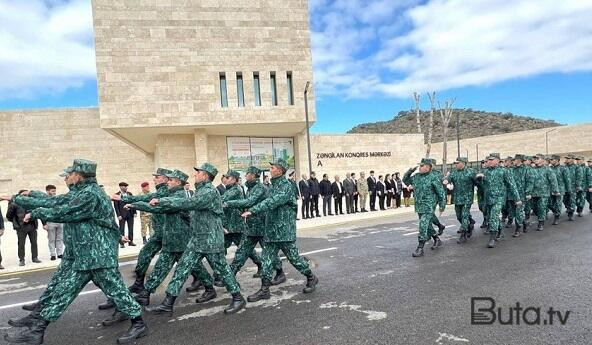  Zəngilanda hərbçilərin yürüşü keçirildi - Video  