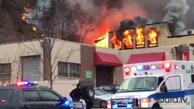  Naxçıvandakı restoranda toy zamanı yanğın - Video  