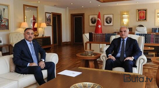  Səfirimiz türkiyəli naziri ziyarət etdi - Foto  