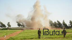  Laçında minaya düşən ekskavatorun - Fotosu  