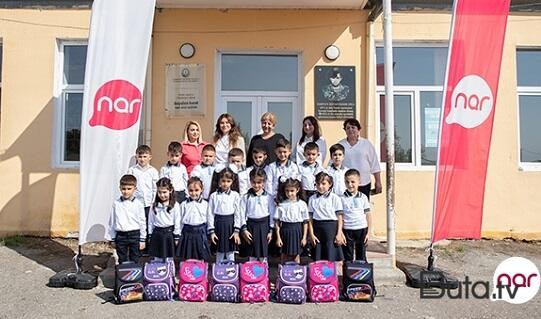  “Nar”dan Füzuli və Tərtərdəki məktəblərə dəstək - Foto  