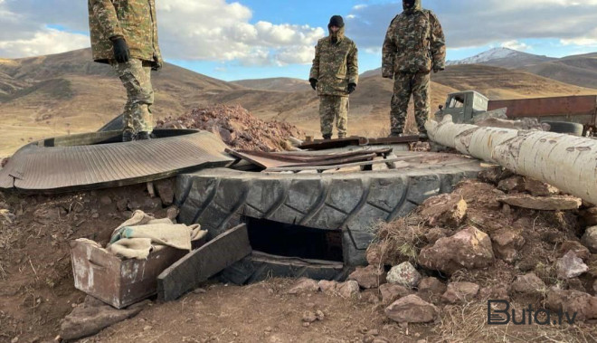  Səngər qazmaq istəyən ermənilərin qarşısı alındı  