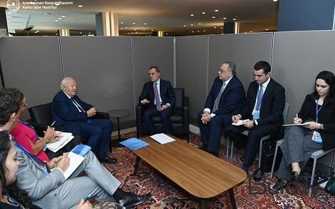  Bayramov BMT baş katibinin müavini ilə görüşdü - Foto  