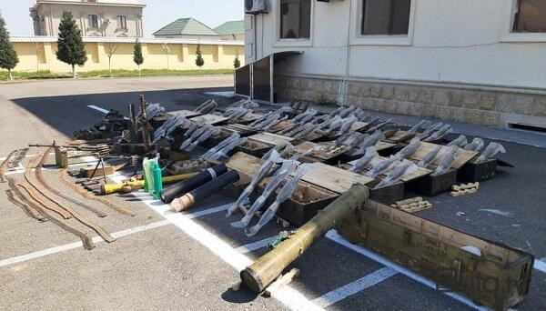  Xocalıda silah-sursat anbarı aşkarlandı - VİDEO 