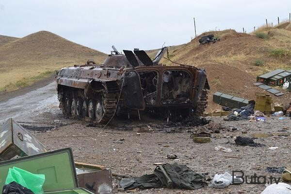  Ağdamda düşmənin döyüş texnikası müsadirə edildi  