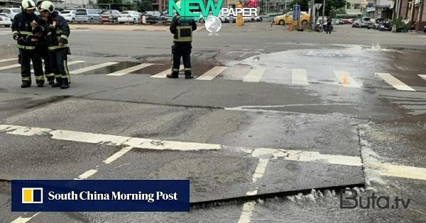  Tayvanda şiddətli zəlzələ - Anbaan video  