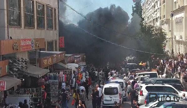  Bakıda yanğın yolda sıxlığa səbəb oldu - Foto  