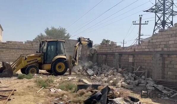 Masazırda qanunsuz tikintinin qarşısı alındı - Video  