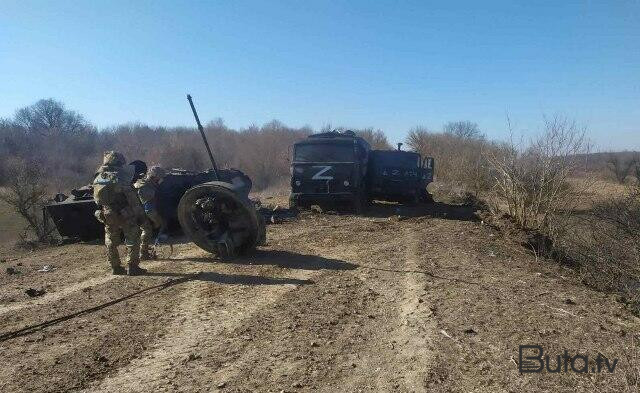  Ukrayna rus kolonunu darmadağın etdi – Şok kadrlar  