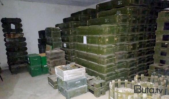  Xocalıda musiqi məktəbində silah-sursat aşkarlandı - Video  