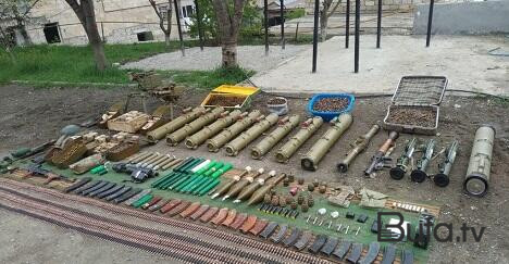  Xankəndidə silah-sursat aşkarlandı  