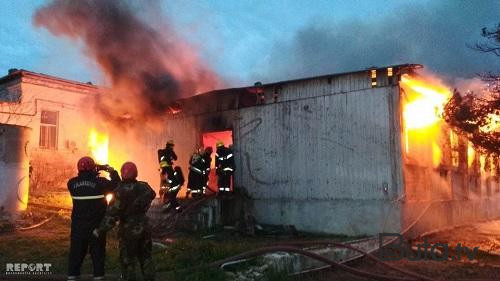  Bakıxanovda güclü yanğın başladı - Video  