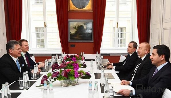  İlham Əliyev Şevçoviçlə bir araya gəldi - Foto  