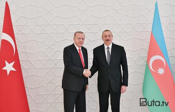 Əliyevlə Ərdoğanın geniş tərkibdə görüşü başladı  