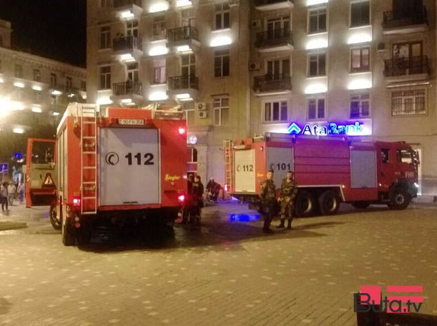  Bakıda restoranda güclü yanğın başladı  